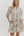 Floral ¾ Ruffle Puff Sleeve Dress- Ecru