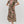 Paisley Pattern Smocked Cuff Band Tiered Dress- Olive