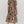 Paisley Pattern Smocked Cuff Band Tiered Dress- Olive