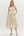 Floral Print Shoulder Tie Pullover Dress- Cream