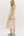 Floral Print Shoulder Tie Pullover Dress- Cream