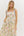 Floral Print Shoulder Tie Pullover Dress- Cream
