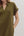 Solid Knit Split Collar Pullover Dress- Olive
