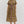 Floral Pattern Button Closure Dress- Brown
