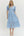 Solid Embroidered Puff Sleeve Dress- Lt. Blue