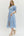 Solid Embroidered Puff Sleeve Dress- Lt. Blue