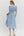 Solid Embroidered Puff Sleeve Dress- Lt. Blue