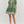 Floral Pleated Dress- Green