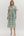 Floral Ruffle Hem Dress- Forest