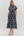Botanical Pattern Dress- Navy
