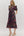 Floral Puff Sleeve Dress- Black
