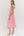 Solid V-Neck Zip-Up Dress- Lt. Pink