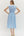 Solid V-Neck Zip-Up Dress- Lt. Blue