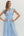 Solid V-Neck Zip-Up Dress- Lt. Blue
