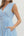 Solid V-Neck Zip-Up Dress- Lt. Blue