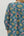 Floral 3/4 Sleeve V-Neck Dress- Teal