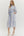 Floral Stripe Puff Sleeve Dress- Blue