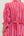 Striped 3/4 Puff Sleeve Dress- Pink/Red