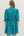 Striped 3/4 Puff Sleeve Dress- Green/Blue