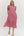 Floral Printed Ruffle Dress- Pink