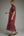 Eyelet Short Puff Sleeve Dress- Burgundy