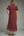 Eyelet Short Puff Sleeve Dress- Burgundy