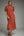 Eyelet Short Puff Sleeve Dress- Rust