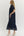 Eyelet Short Puff Sleeve Dress- Navy
