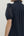 Eyelet Short Puff Sleeve Dress- Navy