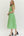 Striped V-Neck Dress- Green