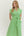 Striped V-Neck Dress- Green