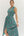 Floral Sleeveless Dress- Green