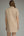 Gingham Print Puff Sleeve Dress- Camel