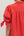 Solid Puff Sleeve Dress- Red