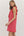 Striped Sleeveless Dress- Red