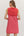 Striped Sleeveless Dress- Red