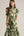 Floral Puff Sleeve Dress- Olive