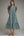 Stripe Puff Sleeve Dress- H. Green & Blue
