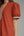 Solid Puff Sleeve Dress- Rust
