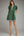 Solid Puff Sleeve Dress- H. Green