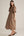 Solid Puff Sleeve V-Neck Dress- Mocha