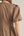 Solid Puff Sleeve V-Neck Dress- Mocha