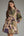 Printed Eyelet Tiered Dress- Olive Combo