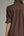 Solid Puff Sleeve Ruffle Dress- Brown