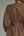 Solid ¾ Balloon Sleeve Dress- Brown