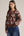 Horseshoe Pattern Sweater Cardigan- Brown