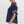 Solid Mock Neck Top- Navy