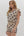 Bow Print Flutter Sleeve Short Set- Ecru