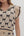 Bow Print Flutter Sleeve Short Set- Ecru