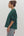 Embroidered V-Neck Top- Green